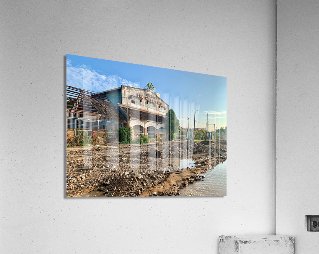 Nice Building in Construction Zone Acrylic Print