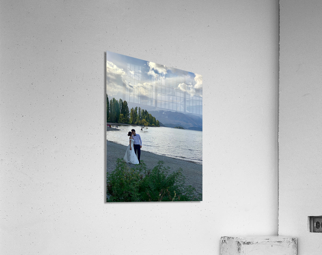 Newlyweds by the Wanaka Tree Acrylic Print