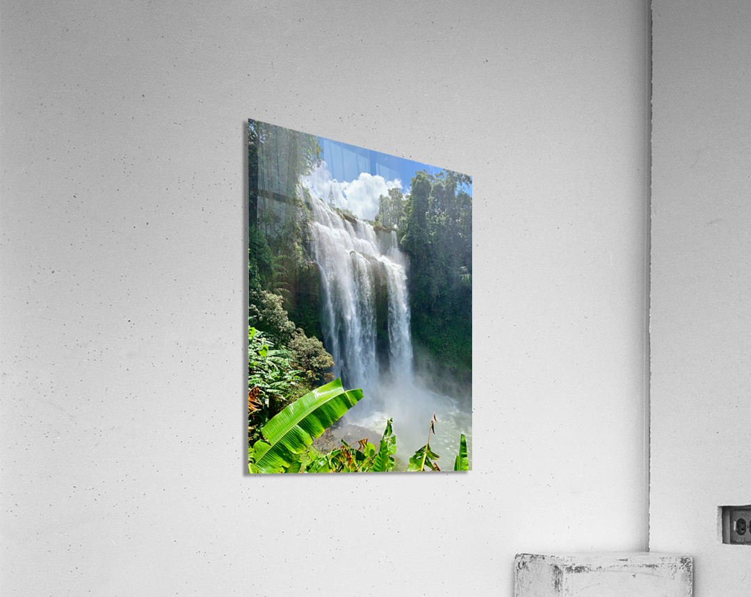 Tad Yuang Waterfalls Laos Acrylic Print