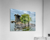 Mini Temple on the Lake Sri Lanka  Impression acrylique