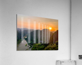 Dam Sen Hang Mua Viewpoint at Sunset  Acrylic Print
