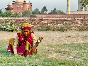 Lady working the Ground