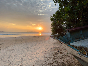 Tip of the Boat Sunset