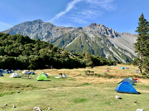 Camping at Mount Cook New Zealand