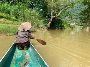 Lady Paddling