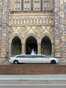 Limousine in Front of Church