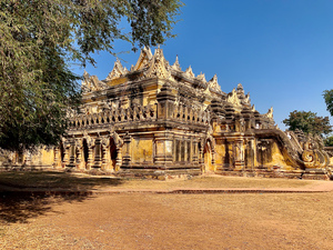 Me Nu Brick Monastery Myanmar