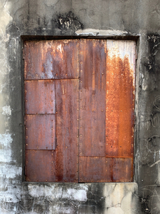 Blocked Metal Window