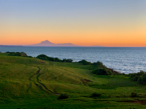 Sunset with View on a Volcano