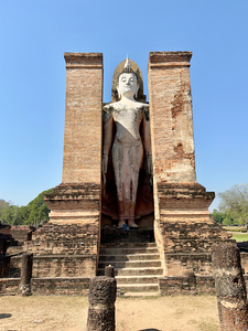 Wat Mahathat Temple Old Sukhothai Thailand 2