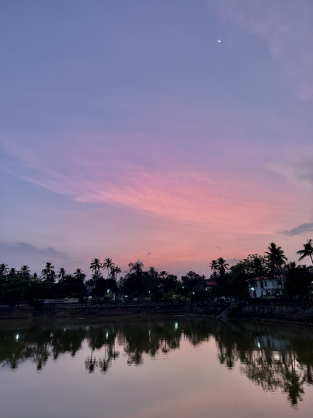 Purple sky of Varkala Print