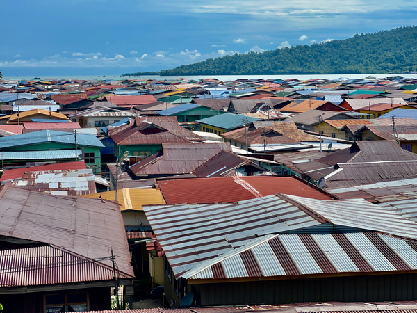 Sim Sim Traditional Floating Village in Sandakan Print