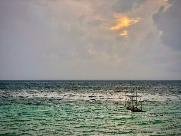 Alone on the Sea Print