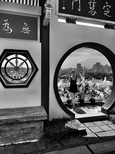 BW Kek Lok Si Temple Penang Malaysia Print