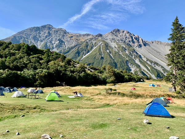 Camping at Mount Cook New Zealand Print