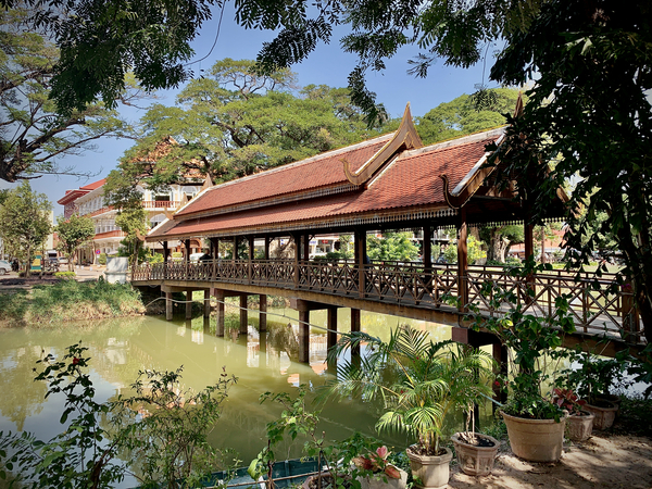 Fancy Walk Across the River Print