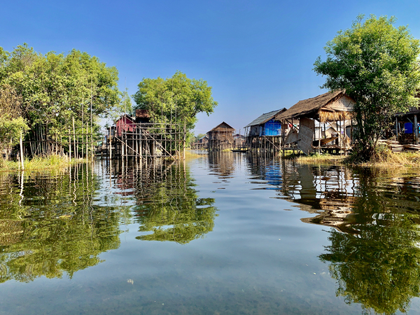 Inle Lake Reflections 3 Print