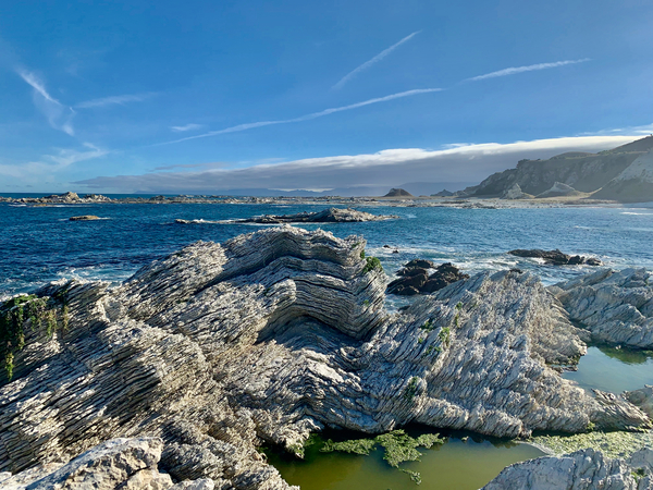 Light Gray Pancake Rocks Print