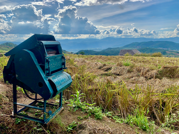Rice Mill in the Field Print