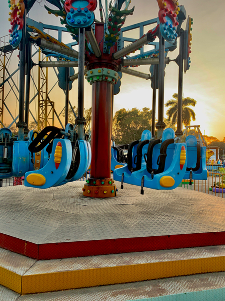 Rides at Sunset Print