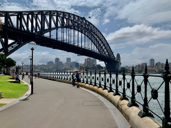 Road to Sydney Harbour Bridge Print