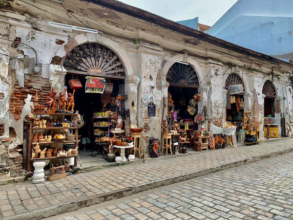 Shops in Vigan Philippines Print