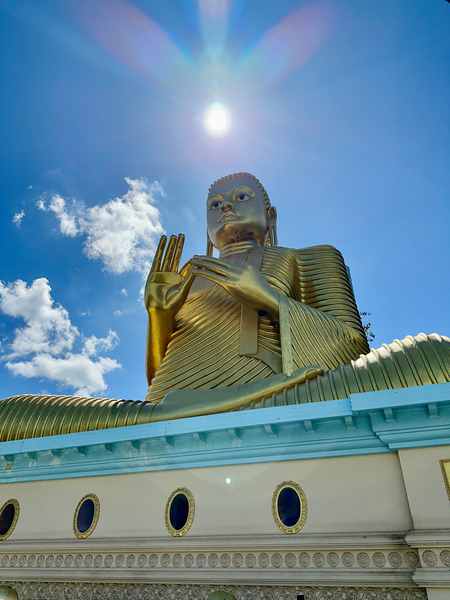 Sun Over Golden Buddha  Print