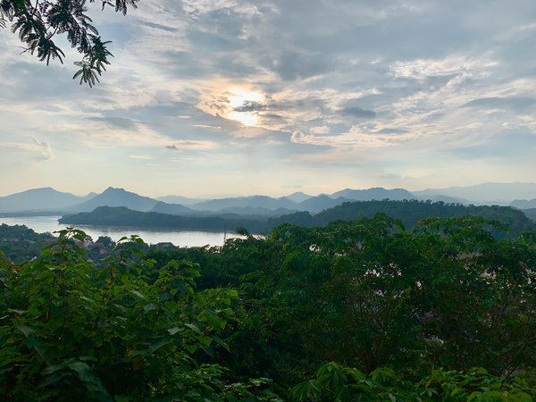 Sunset in Luang Prabang Laos Print