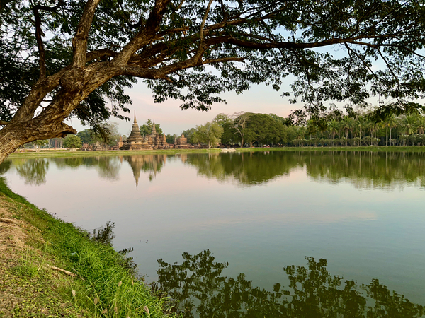 Temple Reflections Print