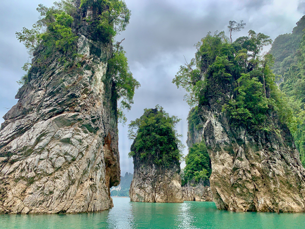 The 3 Rocks on Khao Sok Lake Print