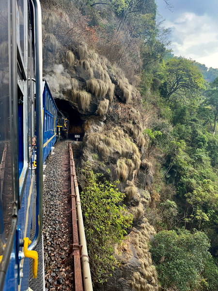 Toy Train Tunnel Print