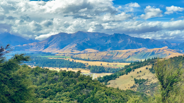 View From Mount Iron New Zealand Print