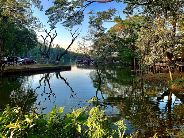 Village Reflection Print