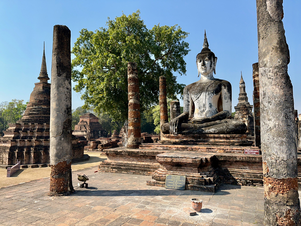 Wat Mahathat Temple Old Sukhothai Thailand 1 Print