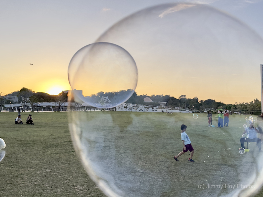Bubble Sunset Brunei  Print