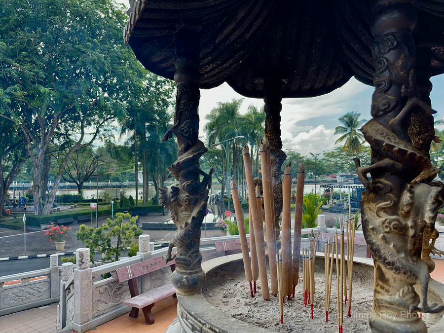 Burning Incense Kuching Borneo  Print