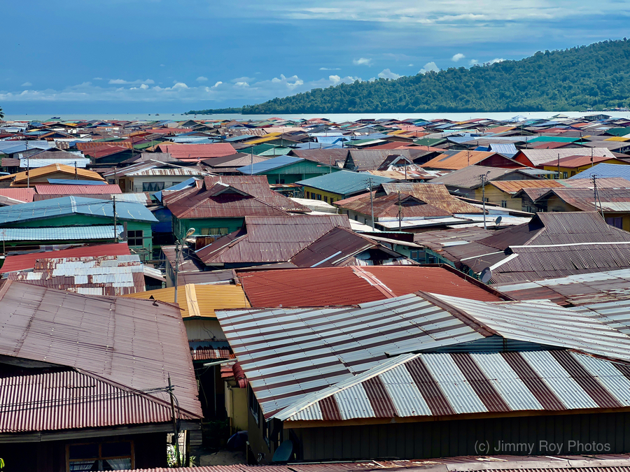 Sim Sim Traditional Floating Village in Sandakan  Print