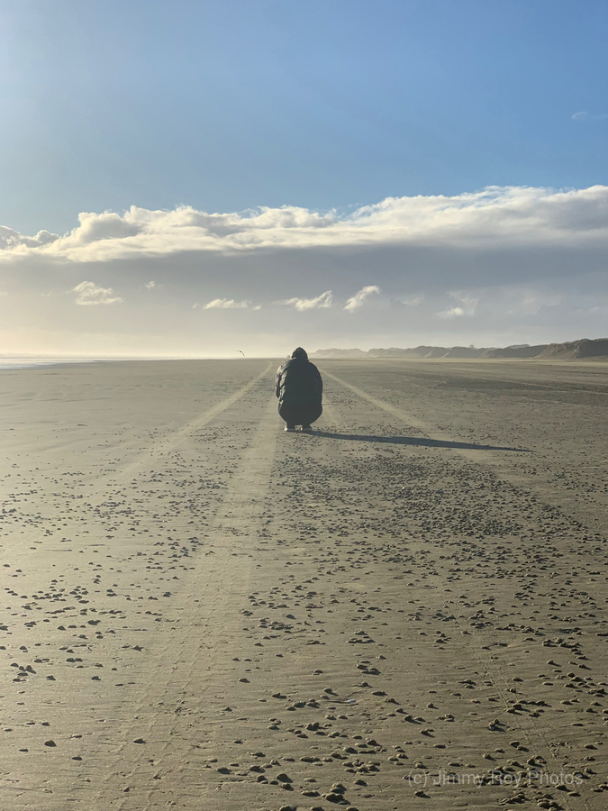 Alone on the Beach 2  Print