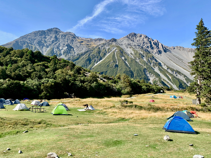 Camping at Mount Cook New Zealand  Print