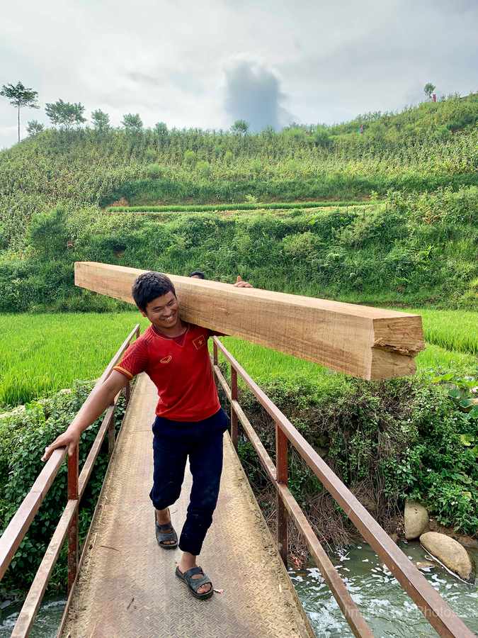 Carry the Log with a Smile  Print