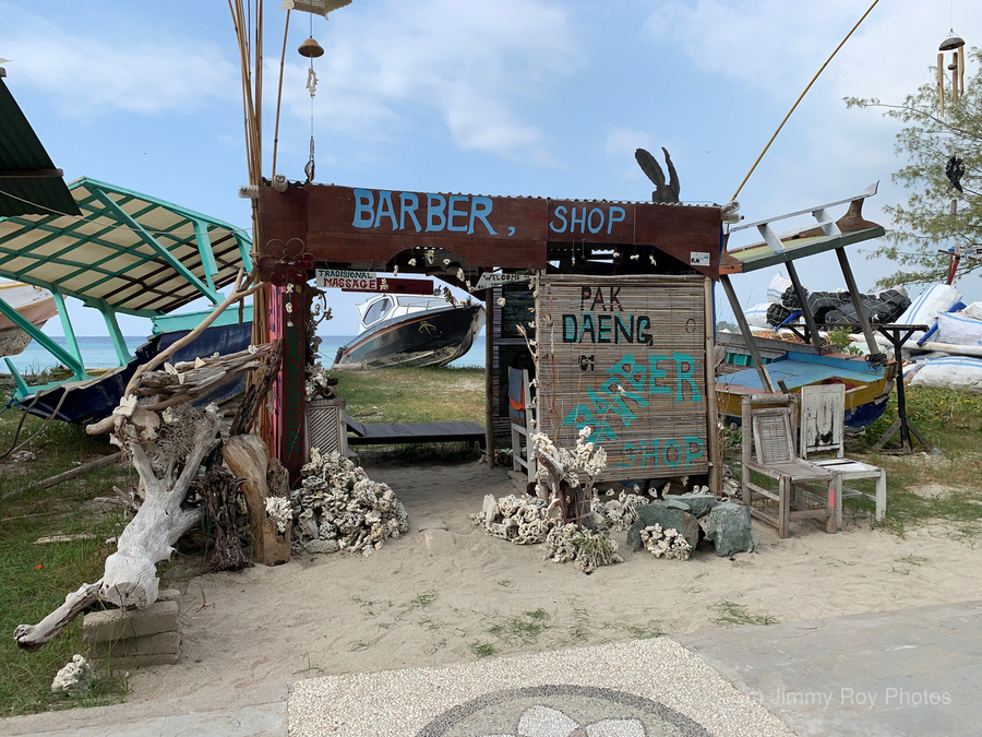 Crazy Island Barbershop  Print