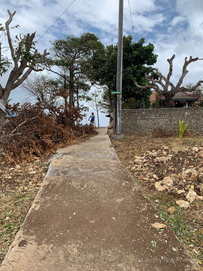 Cycling Up the Hill  Print