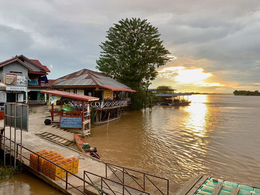 Don Det Sunset Laos 2  Print