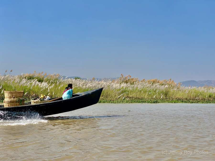 Fast Boat on the River  Print