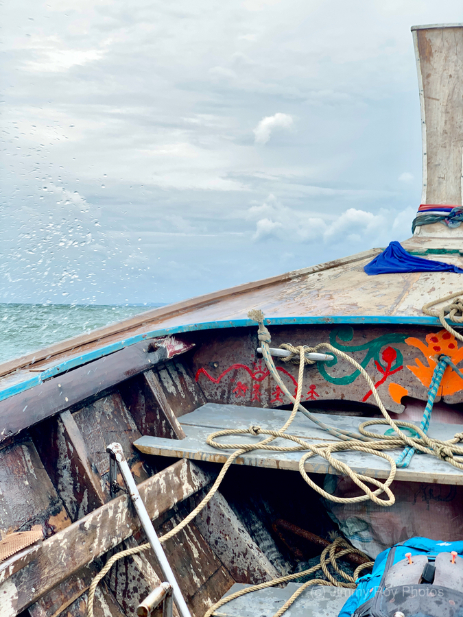 Front of Long Tail Boat  Print