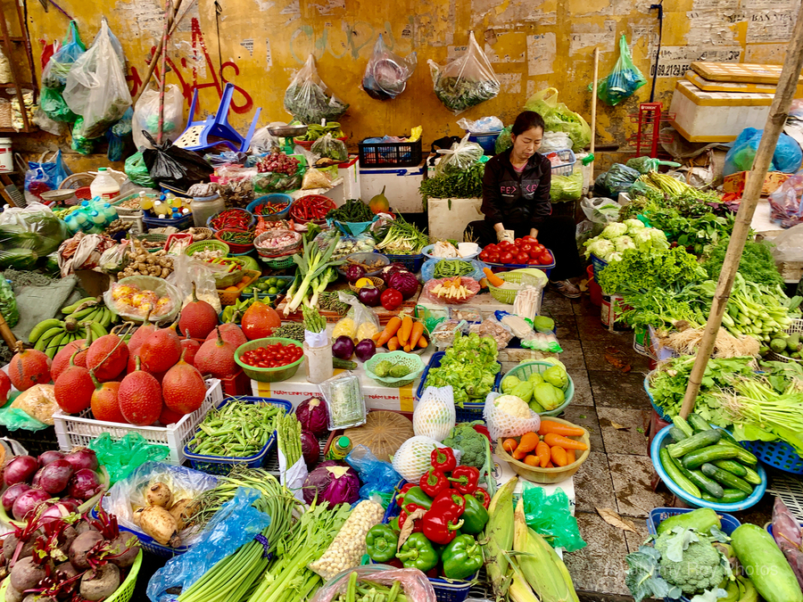 Fruits and Vegetables for Sale  Print
