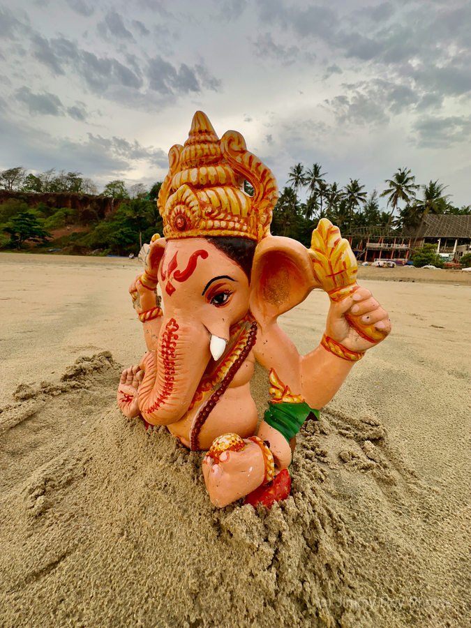 Ganesh on the Beach  Print