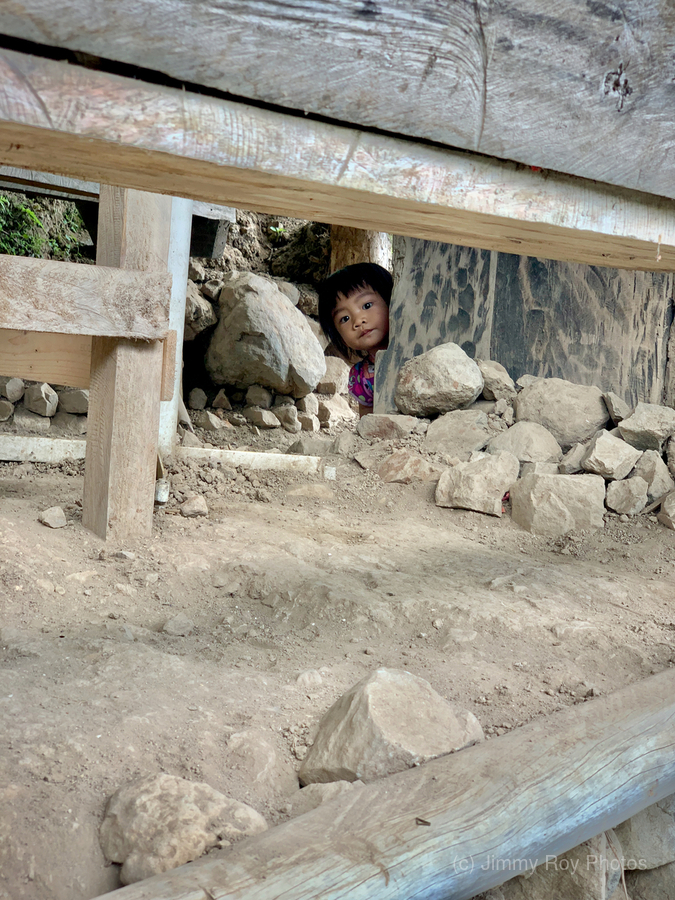 Hiding Little Girl  Print