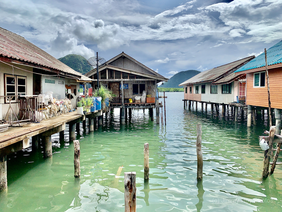 Houses in Koh Panyee Floating Village Thailand   Print