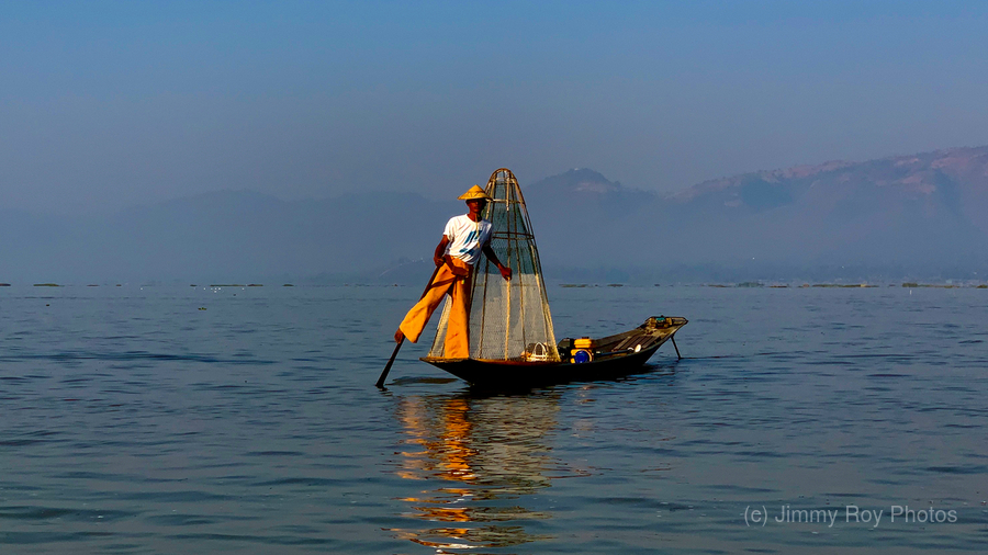 Inle Lake Fisherman 3 in Myanmar  Print
